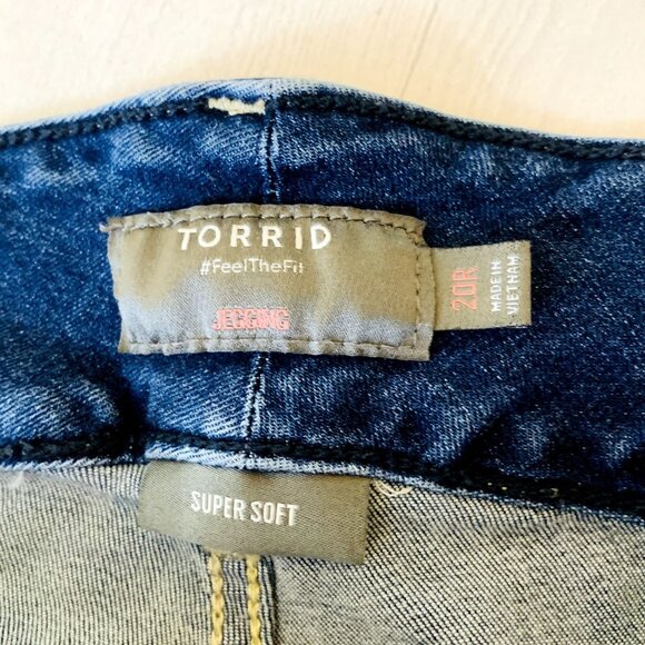 Torrid Womens Jegging Skinny Super Soft High Rise Jean Stretch Denim Plus 20R - Picture 10 of 14